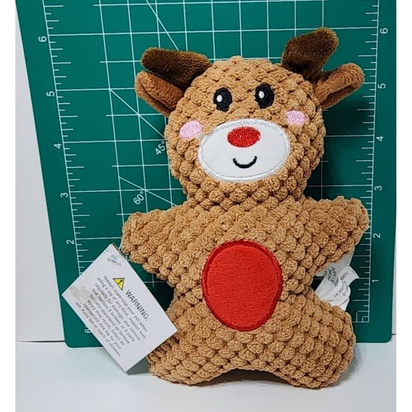 NWT Hobby Lobby Christmas Reindeer Crinkle Pet Dog Cat Toy Plush Stuffed Animal - Picture 3 of 3